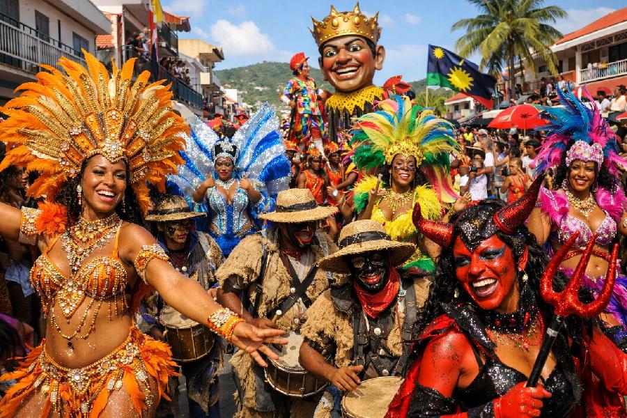 Carnaval de Guadeloupe en février : une explosion de couleurs, de rythmes et de traditions