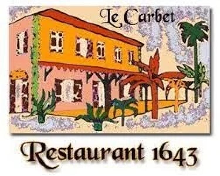 Le Restaurant 1643 est situé au Carbet , petit village au bord de mer. 