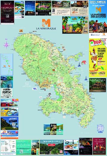 Carte routière de Martinique
